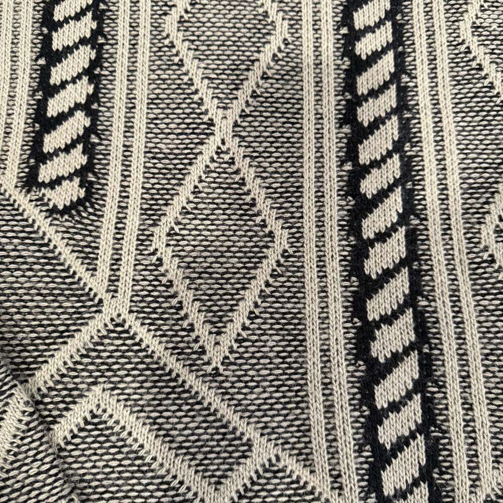 Vintage 80s London Fog Geometric Knit Crewneck Sweater, Size XL. - Picture 3 of 16